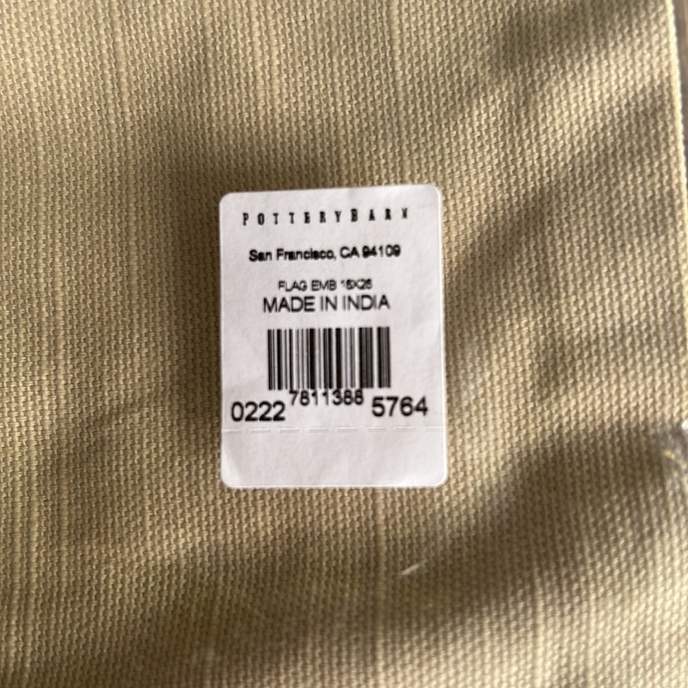 Pottery barn flag 🇺🇸 16” x 26” pillow cover BNWT - Picture 6 of 8